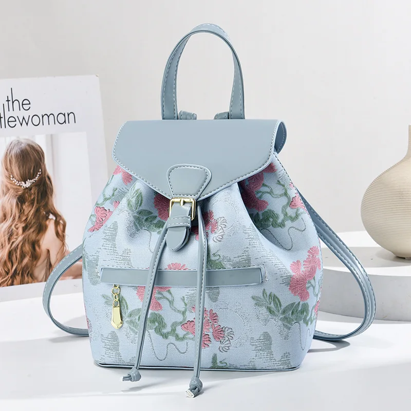 Fashion Backpack Women - New Femal Backpack Casual Fashion Embroidery