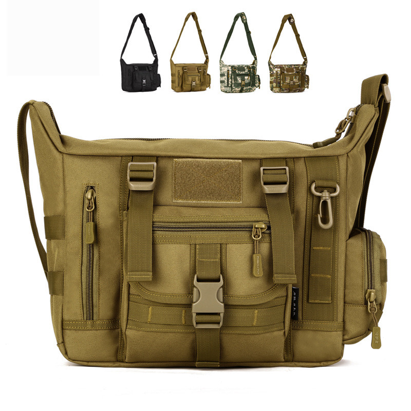 14Inch Laptop Shoulder Bag Men - Rucksack Military Style ulasan dan harga