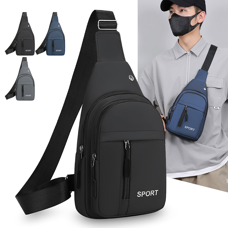 Men Sport Sling Chest Bag, Wat - Hydration Pack Outdoor ulasan dan harga