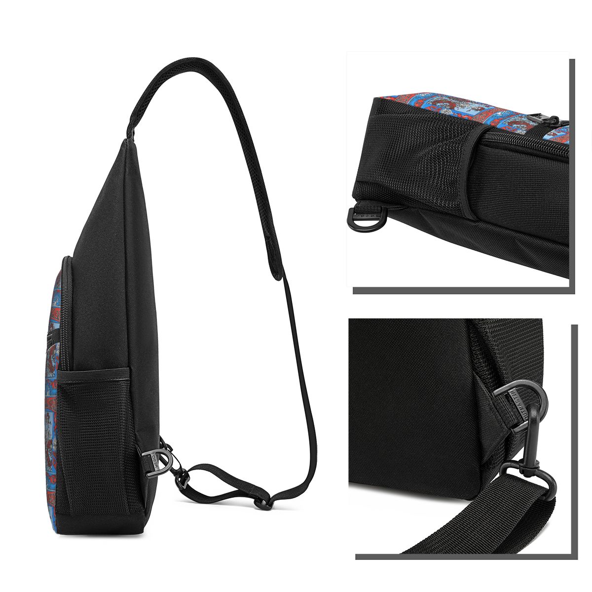 Grateful Dead Rock Band Chest  - Sling Backpack Shoulder ulasan dan harga