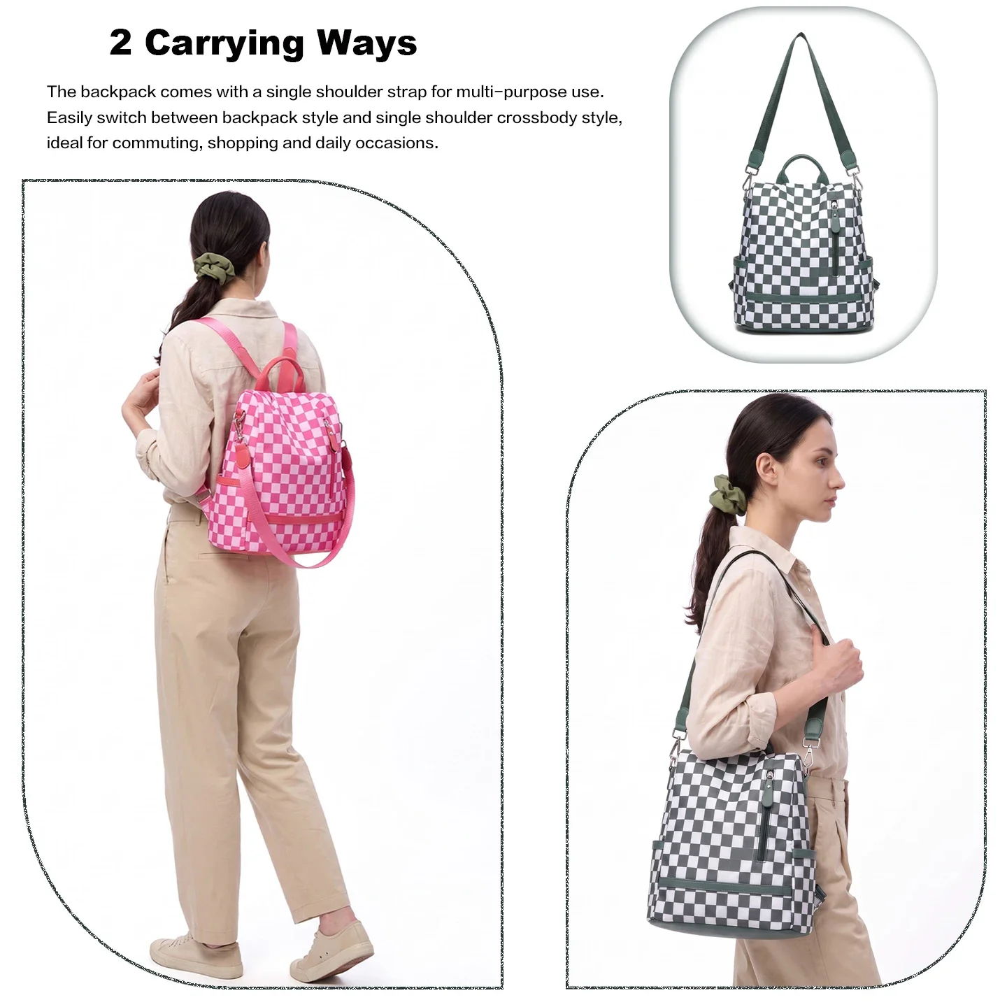 Women Anti-Theft Oxford Backpa - Travel Backpack Anti Theft ulasan dan harga