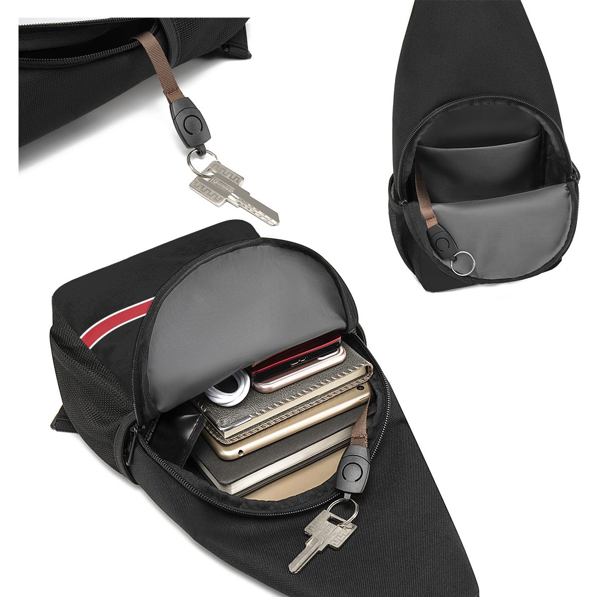 N7 Logo Chest Bag Men Sling Cr - Sling Backpack Shoulder ulasan dan harga