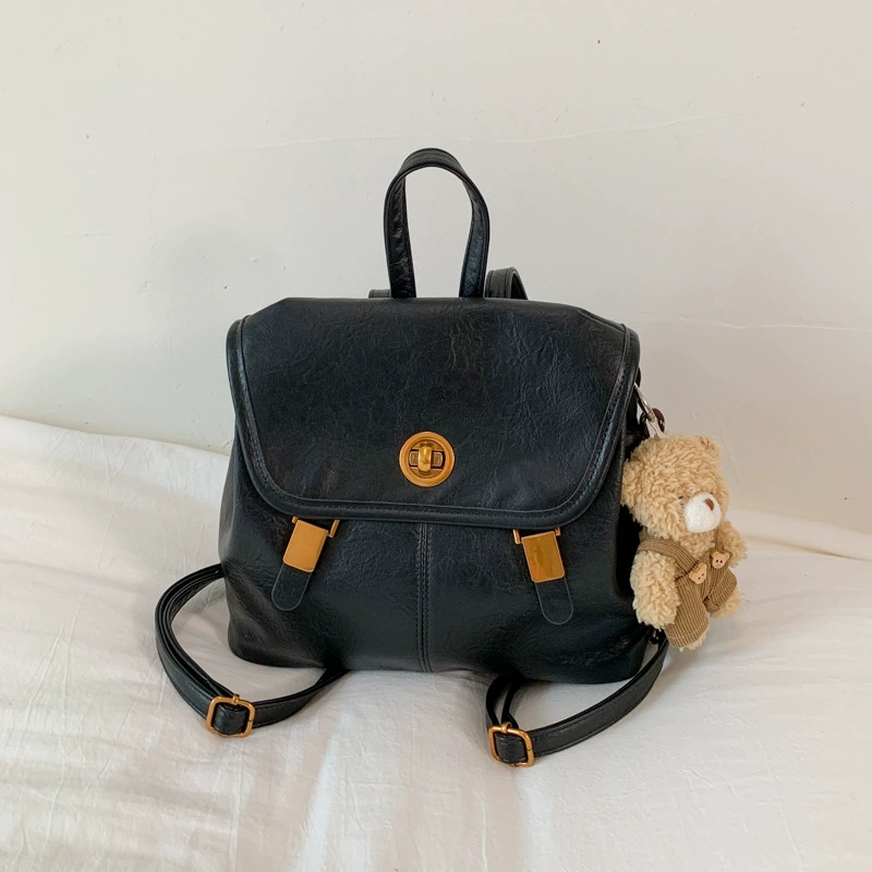 2026 Women's Vintage Brown Fau - Leather Backpack Vintage ulasan dan harga