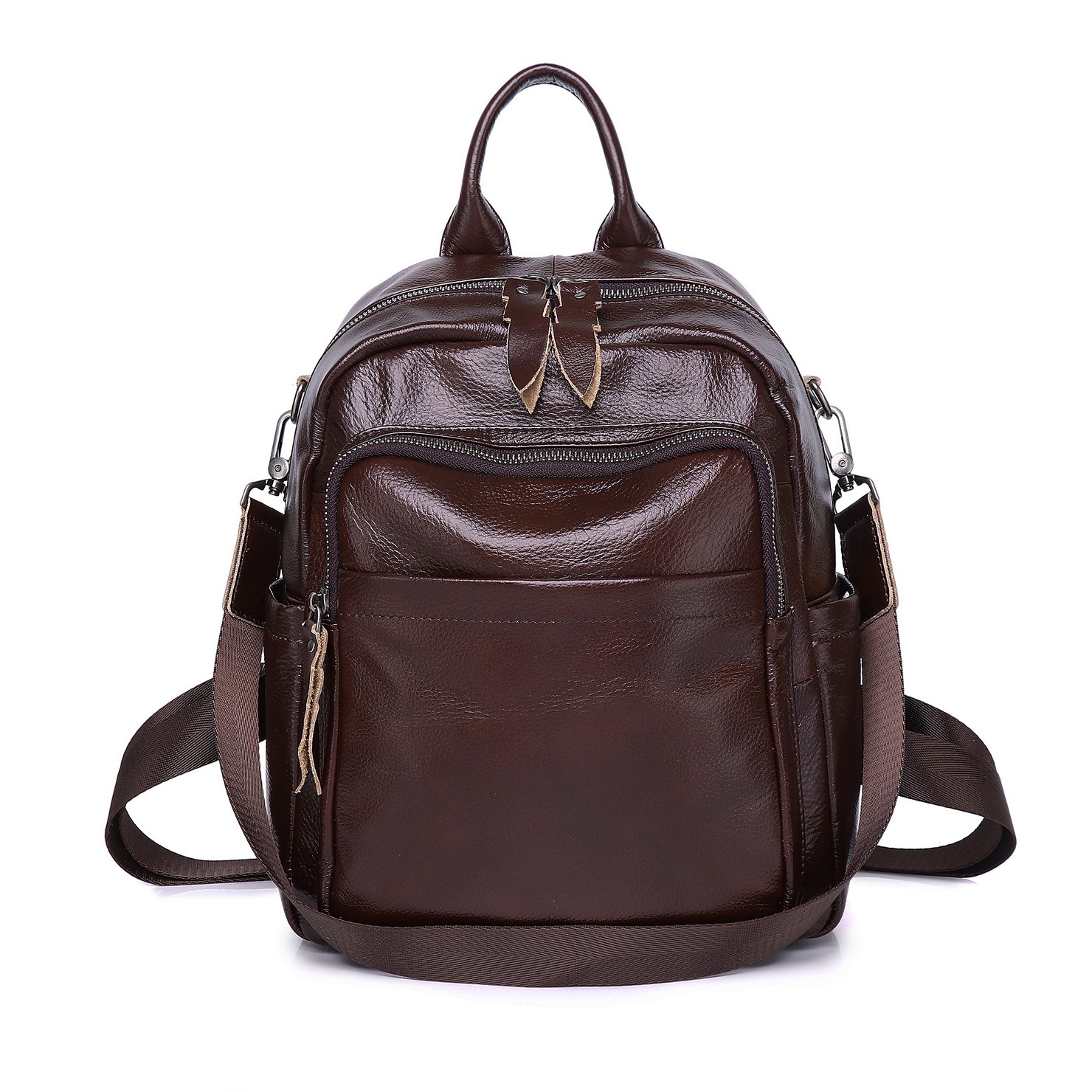 Zency Genuine Leather Women's  - Leather Backpack Vintage ulasan dan harga