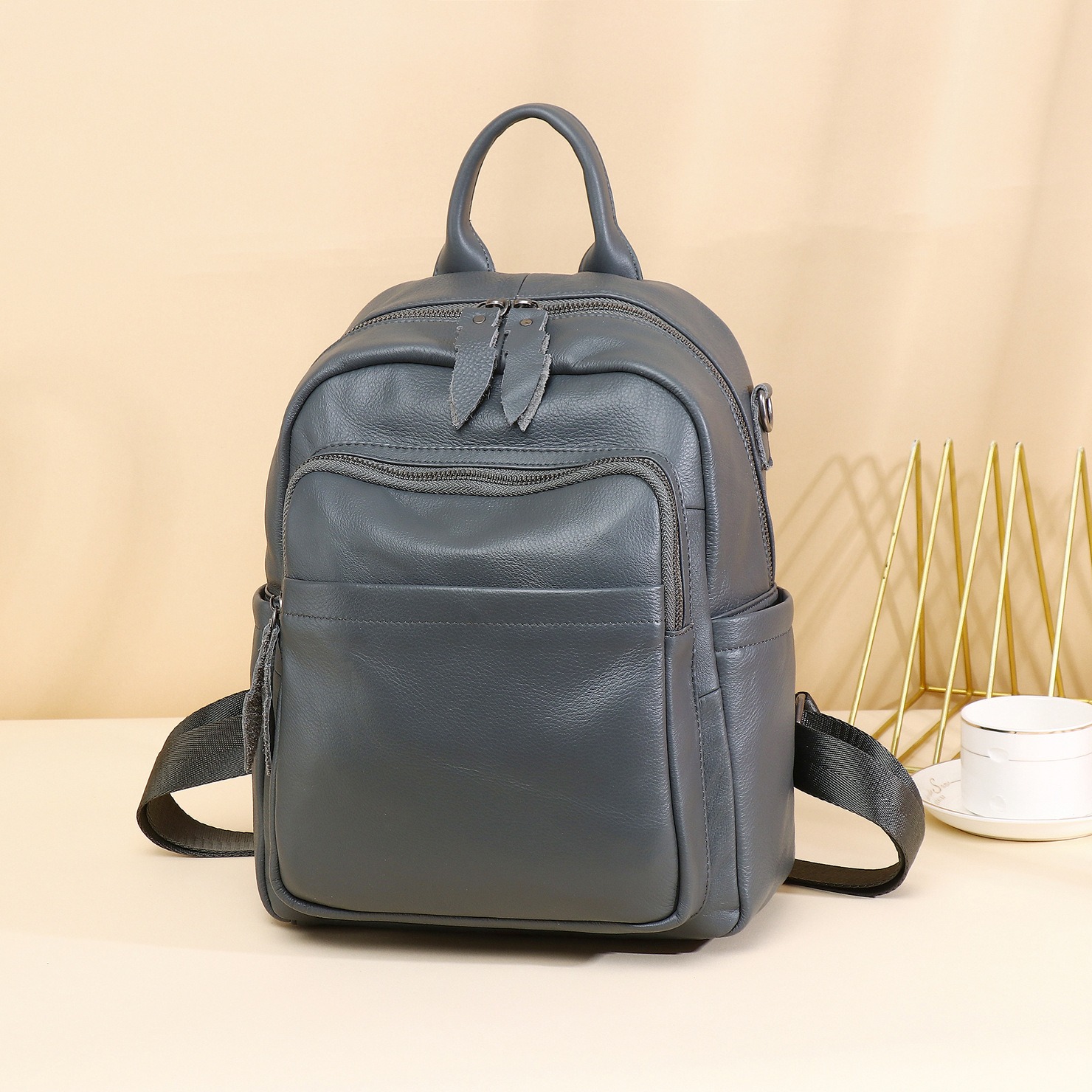 Zency Genuine Leather Women's  - Leather Backpack Vintage ulasan dan harga